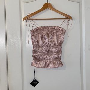 Champagne Pink Evening Blouse